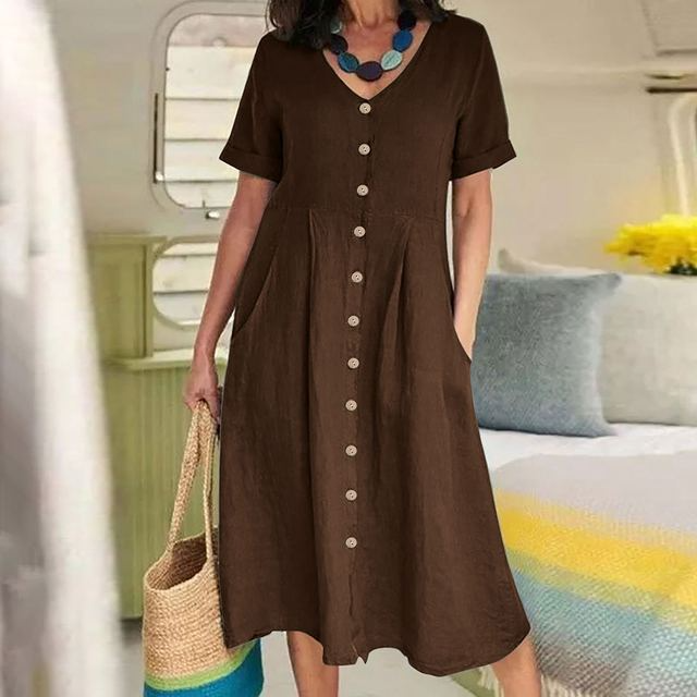 Samantha™ - Ridekjole med V-hals for kvinner - ByCheri