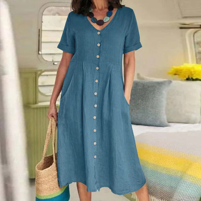 Samantha™ - Ridekjole med V-hals for kvinner - ByCheri