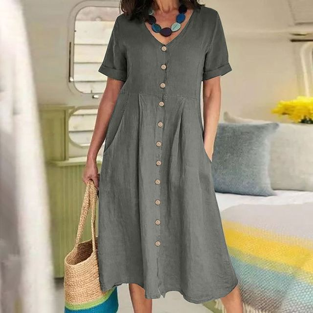Samantha™ - Ridekjole med V-hals for kvinner - ByCheri