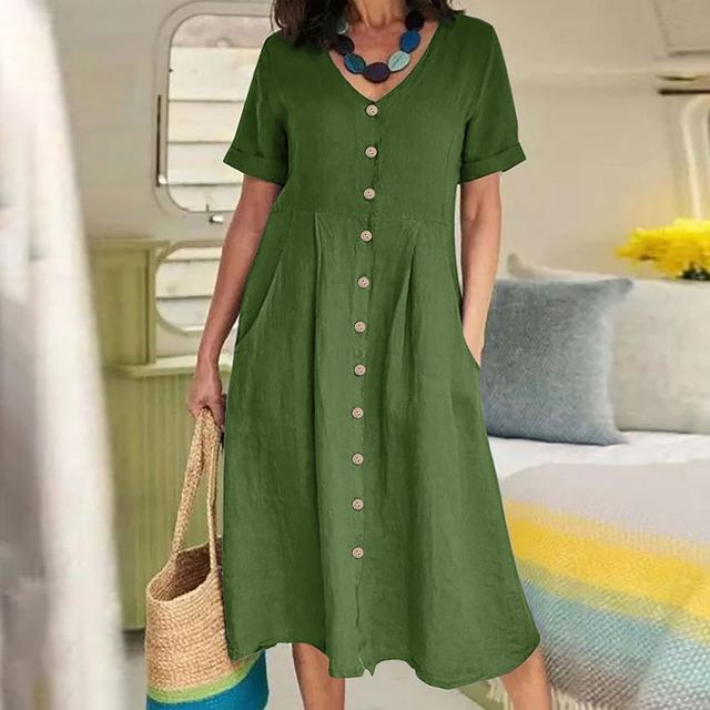 Samantha™ - Ridekjole med V-hals for kvinner - ByCheri