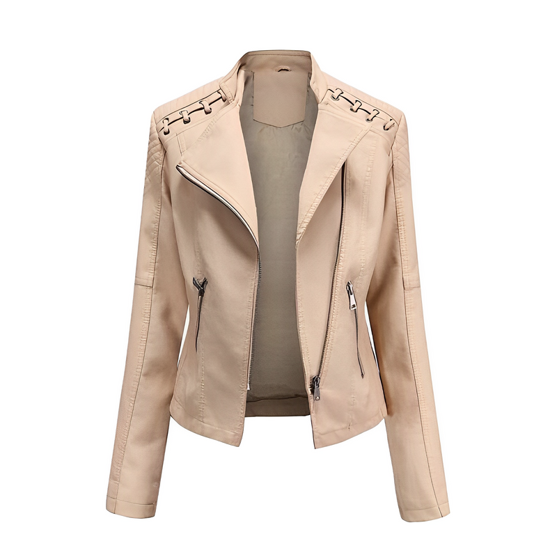 SOFIA™ - Elegance Embodied Lederjacke - ByCheri