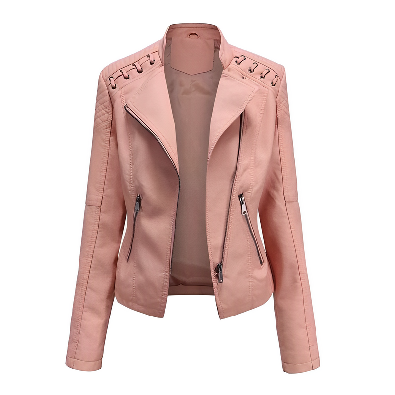 SOFIA™ - Elegance Embodied Lederjacke - ByCheri