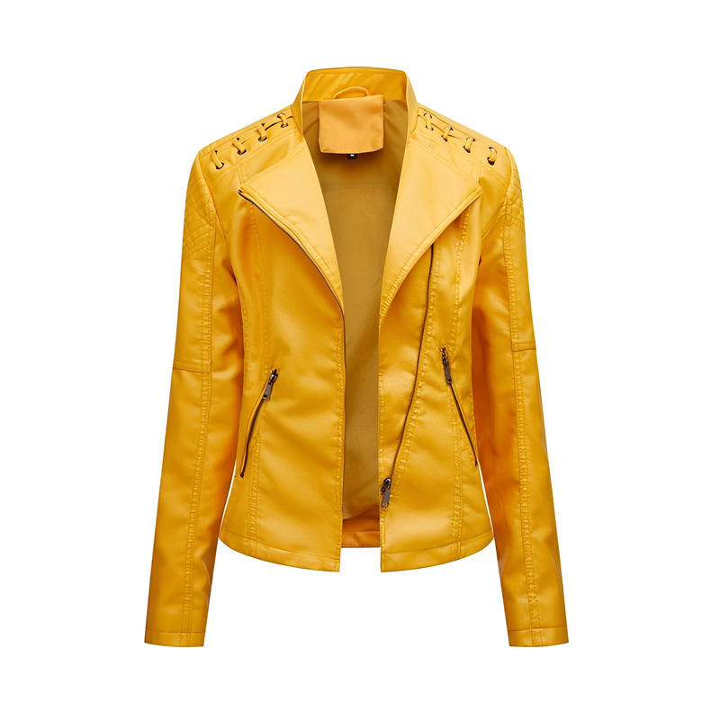 SOFIA™ - Elegance Embodied Lederjacke - ByCheri