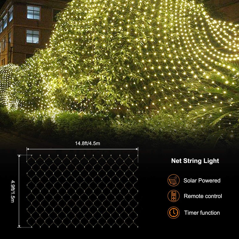 Grid FairyLights™ - Garten Solar String-Gitterleuchte - ByCheri