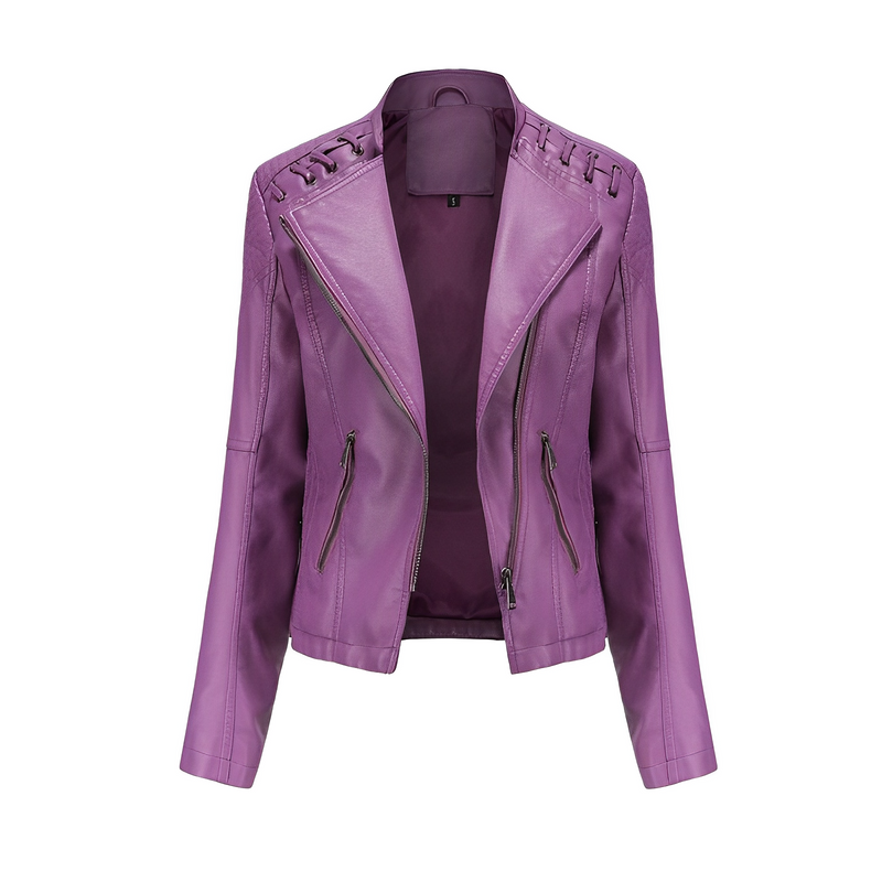 SOFIA™ - Elegance Embodied Lederjacke - ByCheri