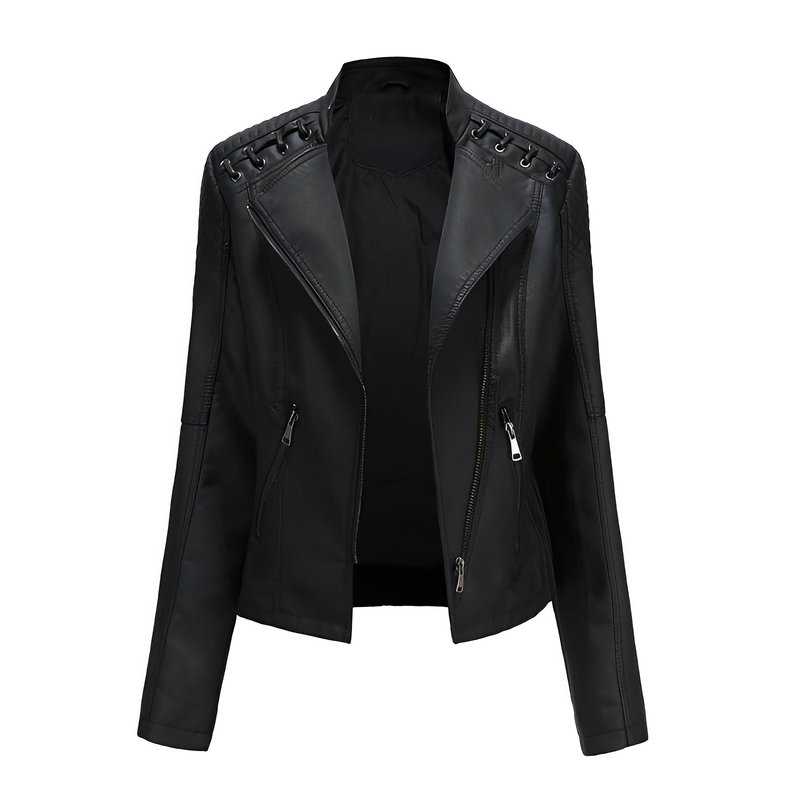 SOFIA™ - Elegance Embodied Lederjacke - ByCheri