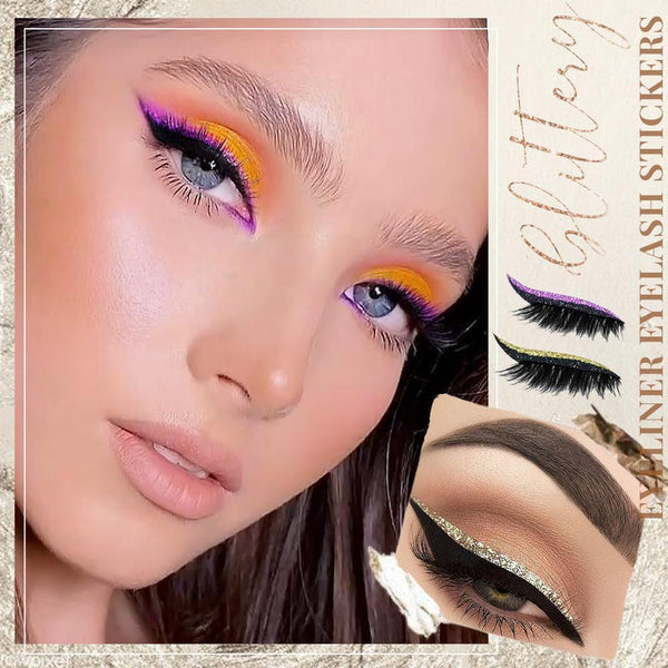 Wiederverwendbare Glitter Eyeliner Wimpernaufkleber | 1+1 GRATIS - ByCheri