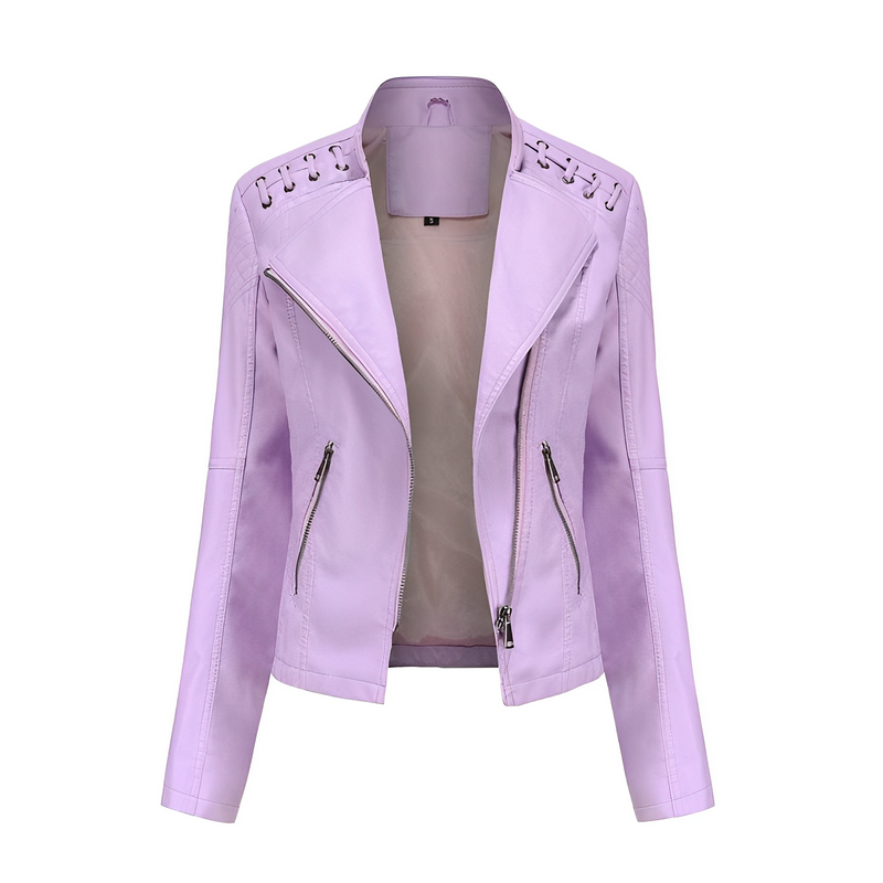 SOFIA™ - Elegance Embodied Lederjacke - ByCheri