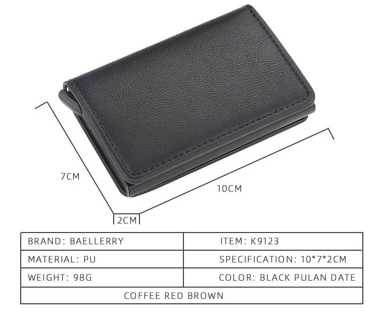 SafeWallet™ - Elegante RFID-Brieftasche aus Leder mit mehreren Fächern - ByCheri