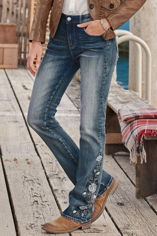 FloraJeans™ - Jeans mit mittlerer Taille - ByCheri